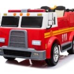 Elektro Kinderfahrzeug lizenziert mit 2 Motoren "Feuerwehr" ferngesteuert mit Wasserspritzer/Feuerlöscher - W 1