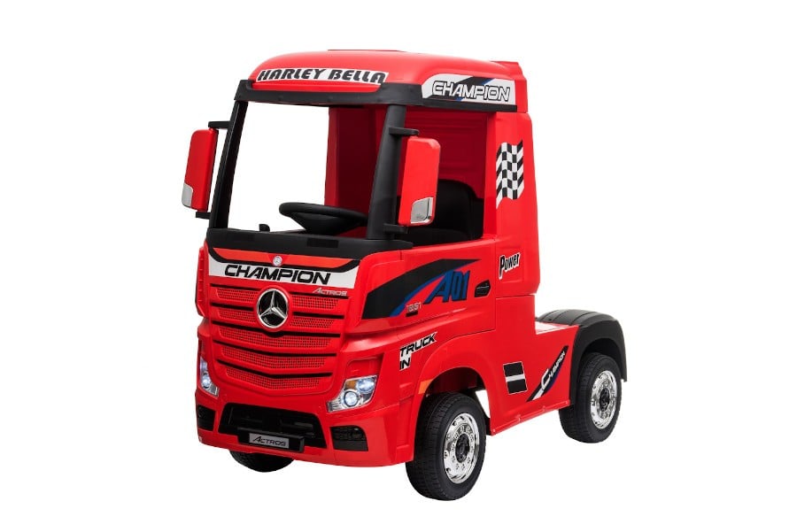 Elektro Kinderfahrzeug lizenziert mit 4 Motoren Mercedes Actros LKW -11