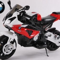 Elektro Kindermotorrad lizenziert "BMW S1000" mit 2 Motoren und Fernsteuerung - R-112